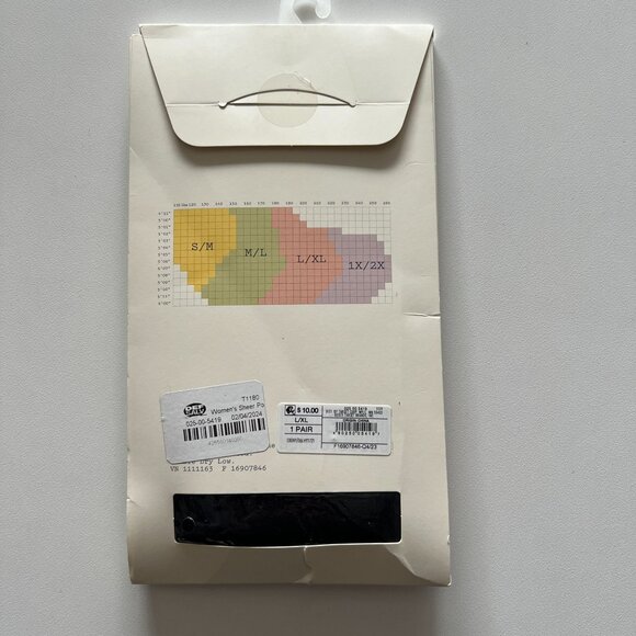 A New Day Women's Polka Dot Sheer Tights Black Size L/XL - Picture 4 of 6